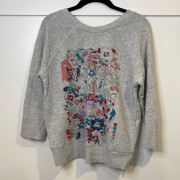 Anthropologie Postmark “Paint By Numbers” Sweater Top - Picture 2 of 8